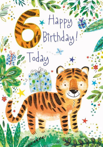 Picture of 6 TODAY BIRTHDAY CARD